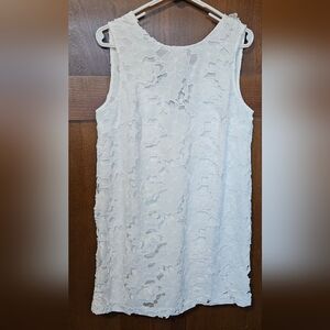 Chic White Lace Sleeveless Dress